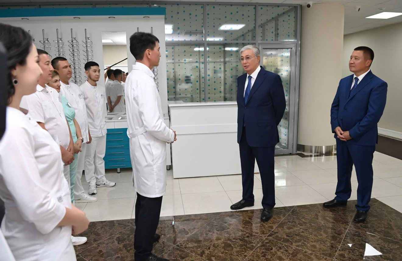 Визит Касым-Жомарта Токаева в клинику ASTANA VISION PAVLODAR
